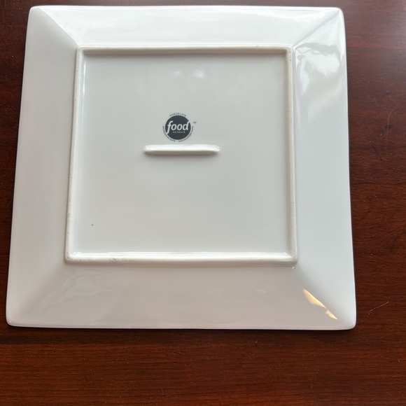 Food network 10”x10” cookie plate new without box or tag heavy porcelain plate - Picture 7 of 8